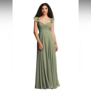 Dessy Lux Chiffon Maxi Dress